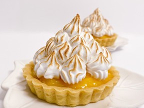 Lemon meringue pie should have a crust that’s slightly sweet, flaky, yet tender enough to slice with a fork. The custard is sweet and zingy with a thick layer of cloud-like meringue.
