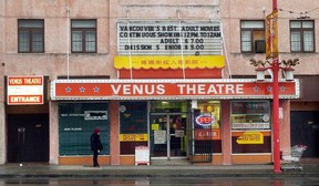 The last incarnation of the Imperial Theatre at 720 Main Street, when it was known as the Venus.