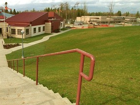 File photo of the Walnut Grove community centre with the high school behind it.