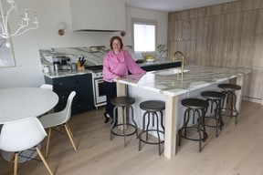 Sasha Kern in updated kitchen