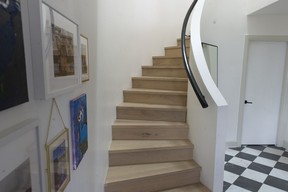 The update fresh and contemporary staircase.