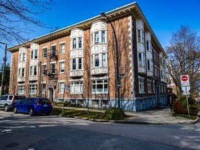 An apartment building in East Vancouver.