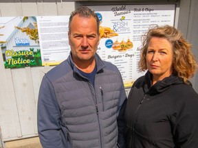 Kevin and Tara Elston, owners of Pajo’s at Garry Point Park.