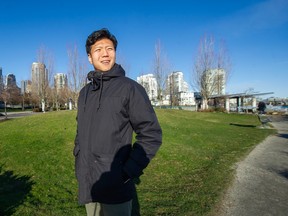 Seawall critic Uytae Lee stands in a park beside Existential Alley, next to the David Lam dock at Homer Mews. Lee’s verdict? ‘I think the name speaks for itself.’
