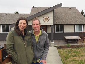 Powell River homeowners Michele Shannon and Paul Demers.