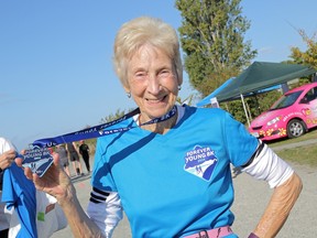 Gwen McFarlan, 88, will be running this year's Vancouver Sun Run.