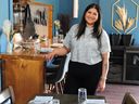 Folke restaurant co-owner Pricilla Deo pays her staff a living wage with full benefits so diners don't need to leave a tip, in Vancouver on March 29.