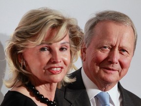 Wolfgang Porsche and his wife Claudia Huebner attend the 2010 Das Goldene Lenkrad awards at Axel Springer Haus on November 3, 2010 in Berlin, Germany.