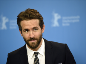 Canadian actor Ryan Reynolds poses for photographers during a photocall for the film "Woman in Gold" on February 9, 2015 in Berlin.