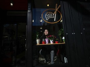 William Liu, a second-generaton co-owner of Kam Wai Dim Sum, poses for a photograph at the business in Chinatown, in Vancouver, on Tuesday, March 28, 2023.