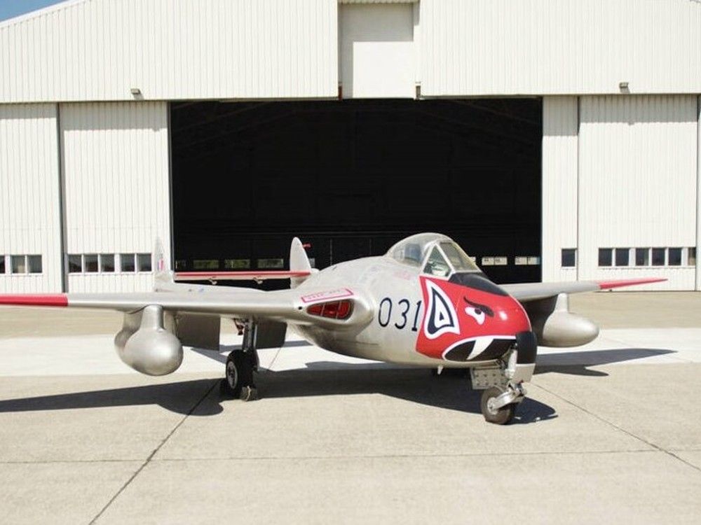 CFB Comox raises funds to display historic Vampire fighter jet ...