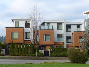 File photo: Townhomes at Cambie Street and West 33rd.