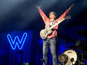 Weezer performs at Montreal's Bell Center in 2019.