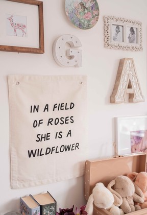 Childrens' room decor by Wildflower Mercantile.