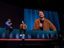 Host Chris Anderson and Tom Graham speak at TED event in Vancouver this week.