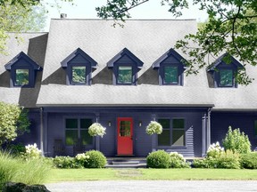 For curb appeal, choose a bold colour for your front door that will contrast with the rest of your home.