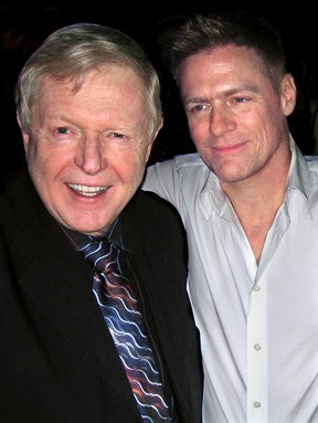 Red Robinson at a function with 1990 inductee Bryan Adams.