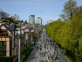 Scene from the 2022 Sun Run in Vancouver on April 24, 2022.