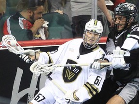 Kyle Killen had three goals and three assists in a 12-11 Vancouver Warriors overtime loss ot the host Saskatchewan Rush on Saturday.