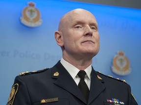 VPD Chief Adam Palmer is the highest-paid civil servant in Vancouver, earning over $493,000 in 2022.