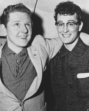 Red Robinson with Buddy Holly.