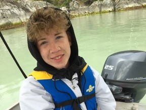 Ethan Bespflug is shown in this undated family handout photo. Ethan Bespflug was a good kid who worked hard, helped look after his four younger siblings, and loved fishing with his stepfather, his aunt said, two days after the 17-year-old was fatally stabbed on a Metro Vancouver bus.