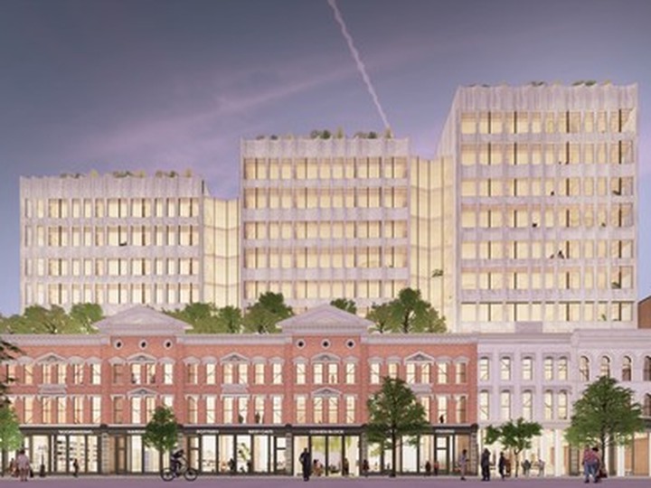  Rendering of the Cohen Block development being proposed for the site of the former Army & Navy department store in Vancouver’s Downtown Eastside. Renderings: MGA — Michael Green Architecture