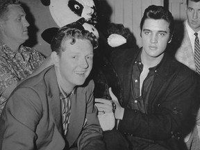 Vancouver DJ Red Robinson with the king of rock n roll, Elvis Presley. Robinson passed away April 1, 2023, his family announced.