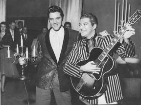 Elvis and Liberace in Las Vegas in 1956.