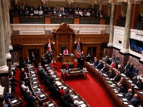 The B.C. legislature in Victoria, B.C