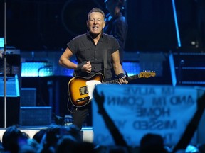 FILE - Singer Bruce Springsteen and the E Street Band perform during their 2023 tour on Wednesday, Feb. 1, 2023, at Amalie Arena in Tampa, Fla.