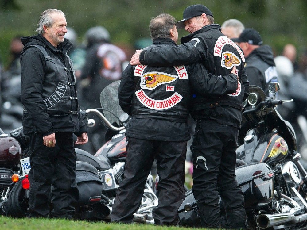 The Death's Head logo of the Hells Angels motorcycle club.