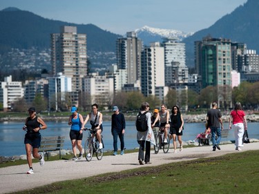 Surrey, BC: April 28, 2023 --People take advantage of the clear skies and warm weather Saturday at Vanier Park in Vancouver, BC Saturday, April 29, 2023.

(Photo by Jason Payne/ PNG)
(For story by reporter) [PNG Merlin Archive]
