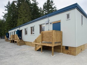 A portable at Cambridge Elementary school in Surrey in 2017.