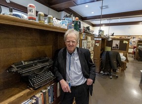 Vaughn Palmer at his office located behind the B.C. Legislature in Victoria. Photo: Darren Stone
