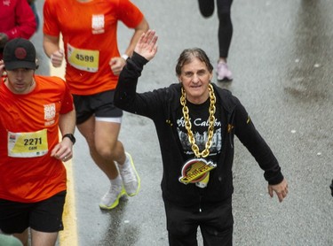 Thousands participate in the 2023 Sun Run in Vancouver on April 16, 2023.