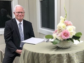 Campbell River-based marriage commissioner Michael Moscovich, who ‘expects to be very busy in the next while,’ has already led 100 weddings just under four months into 2023.