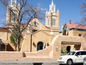 An example of the adobe-style architecture to be found in Old Town, Albuquerque's oldest neighbourhood, is San Felipe Neri Catholic Church.