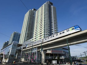 A new express bus will connect Marine Drive Station on the Canada Line with the expanding River District starting April 17, 2023.