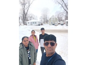 Pravinbhai Chaudhari, 49, is seen in an undated handout photo alongside his family including wife Dakshaben, 45; son Meet, 20; and 23-year-old daughter, Vidhi. Authorities have said that eight people, four of whom were the Chaudhari family, were allegedly attempting to illegally cross into the United States from Canada through Akwesasne Mohawk Territory, which straddles provincial and international boundaries and includes regions of Quebec, Ontario and New York state.