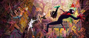 Promotional stills from Sony Imageworks for the upcoming Spider-Man: Across the Spider-Verse animation feature coming in 2023.