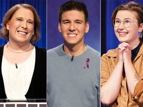 Amy Schneider, James Holzhauer and Mattea Roach faced off on Jeopardy! Masters.