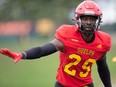 The B.C. Lions took Guelph defensive back Siriman Bagayogo 14th overall in the CFL Draft on Tuesday, as six of their seven picks were on the defensive side of the ball.