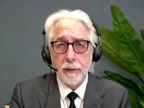 Richard Gingras, Google Vice-President of News, testifies before the House of Commons heritage committee on April 20, 2023.