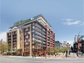 Architectural rendering of the new development proposed by the Beedie Group at 105 Keefer