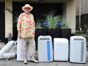 Port Moody's Wilhelmina Martin is asking the public for donations of used portable air conditioners so she can donate the units to other local seniors in need.