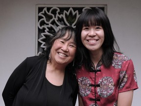 Deborah Wei (left) and Jenny Zhang are community organizers in Philadelphia's Chinatown.