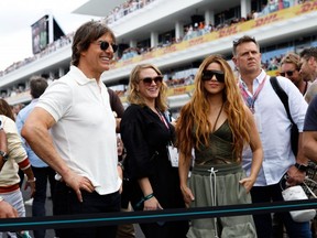 Tom Cruise And Shakira spotted at Miami Grand Prix 2023 on May 7th 2023 - Avalon