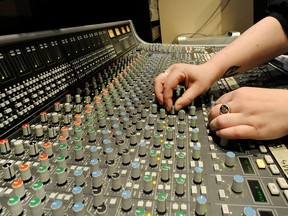 File photo of a student at the Nimbus School of Recording Arts.