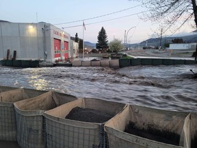 The village of Cache Creek, British Columbia, shown in a handout photo, is maintaining a state of local emergency due to flooding. More evacuation orders have been issued for residents of Cache Creek over the risk of flooding.